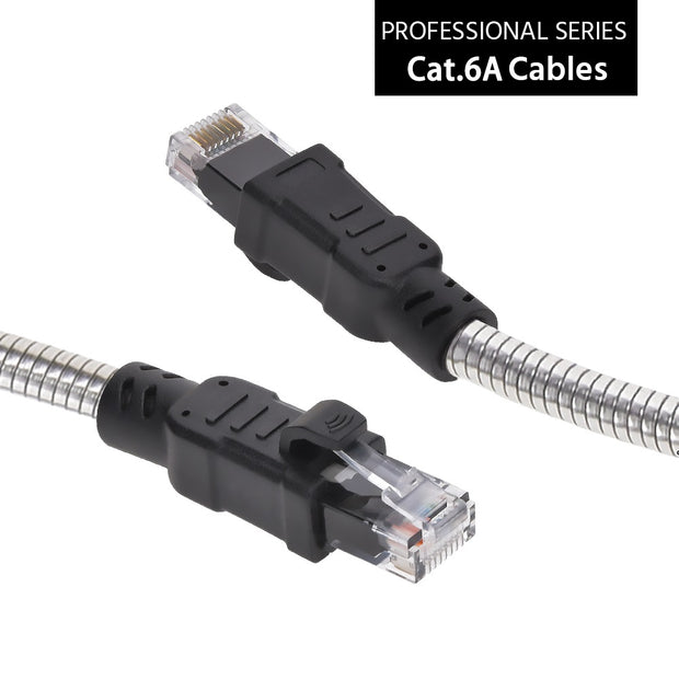 65FT CAT.6A Patch Cable Armored Anti-Rodent 24AWG