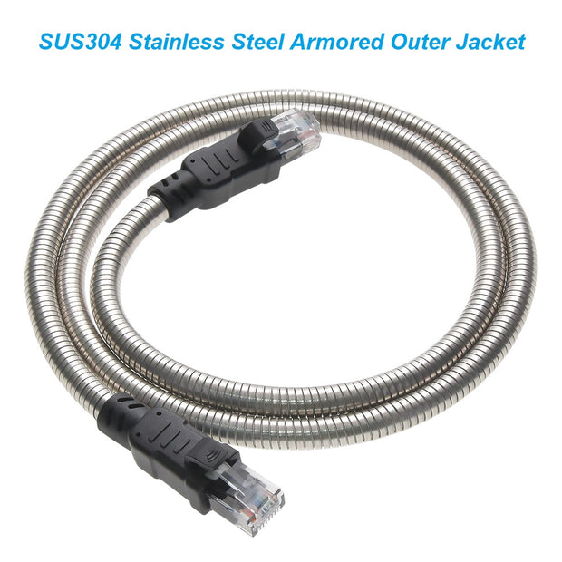 5FT CAT.6A Patch Cable Armored Anti-Rodent 24AWG