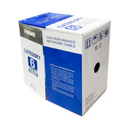 1000ft Cat.6 UTP 23AWG Solid CMR Bulk Cable Blue, UL Listed