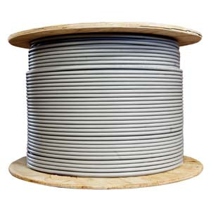 1000Ft Cat.6A 10G Solid Wire Bulk Cable Gray