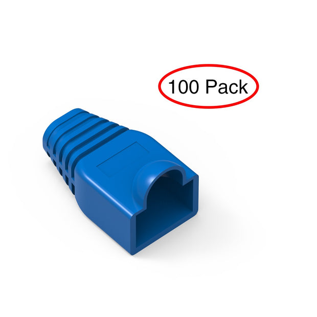 Color Boots for RJ45 Plug Blue 100pk