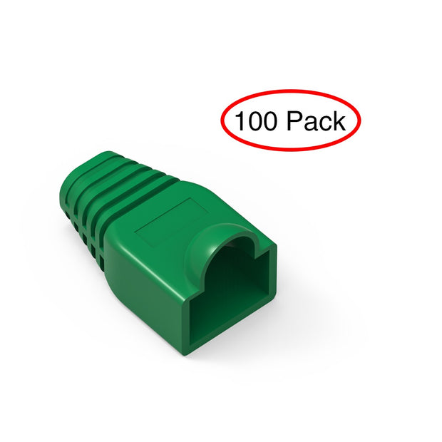Color Boots for RJ45 Plug Green 100pk