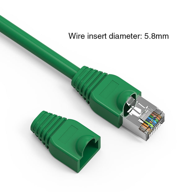 Color Boots for RJ45 Plug Green 100pk