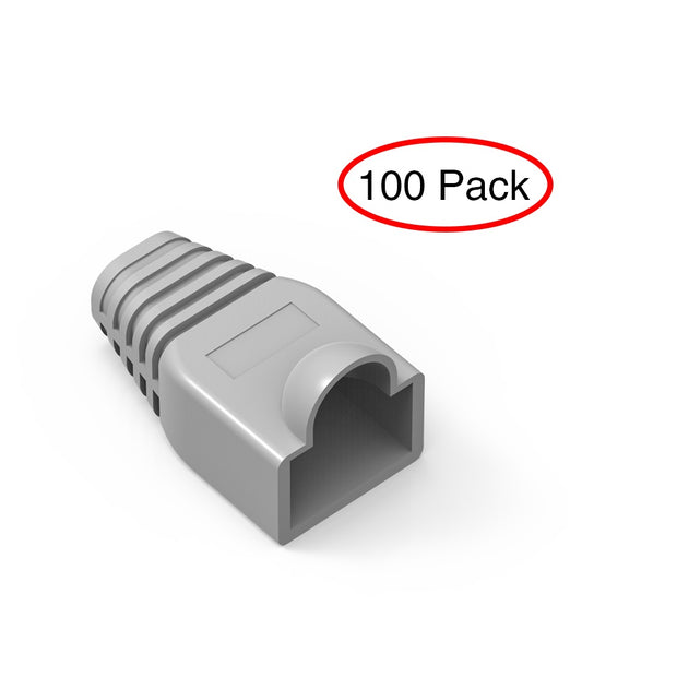Color Boots for RJ45 Plug Gray 100pk