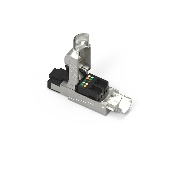 Cat.8 RJ45 Tool Less Shielded Plug (Single Piece)
