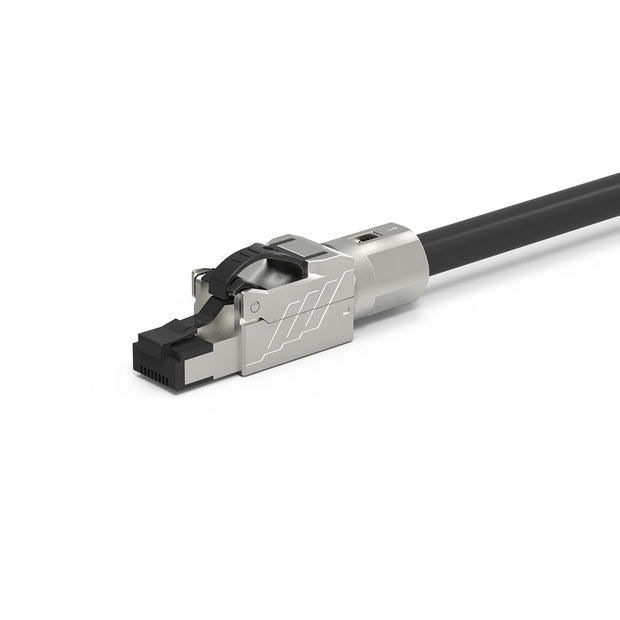 Cat.8 RJ45 Tool Less Shielded Plug (Single Piece)