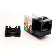 Cat.5E RJ45 110 Type Keystone Jack Black
