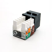 Cat.5E RJ45 110 Type Keystone Jack Black