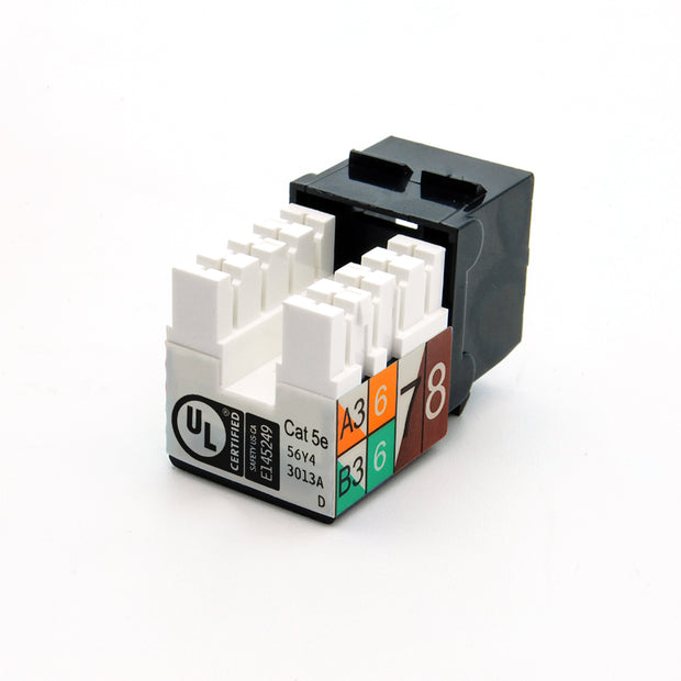 Cat.5E RJ45 110 Type Keystone Jack Black