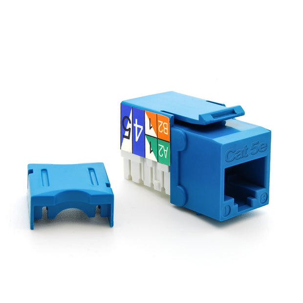 Cat.5E RJ45 110 Type Keystone Jack Blue