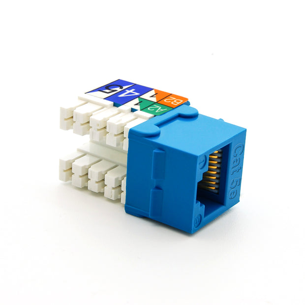 Cat.5E RJ45 110 Type Keystone Jack Blue