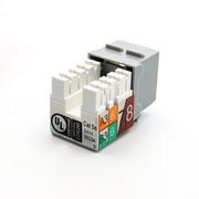 Cat.5E RJ45 110 Type Keystone Jack Gray