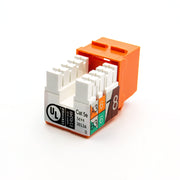 Cat.5E RJ45 110 Type Keystone Jack Orange
