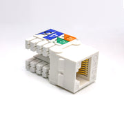 Cat.5E RJ45 110 Type Keystone Jack White