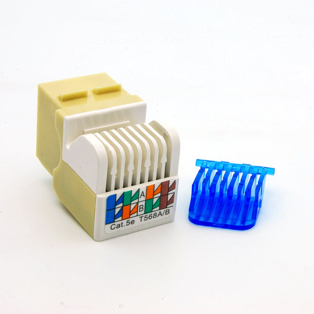 Cat.5E Tool Less Keystone Jack Ivory
