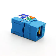 Cat.6 RJ45 110 Type Keystone Jack Blue