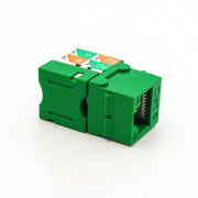 Cat.6 RJ45 110 Type Keystone Jack Green