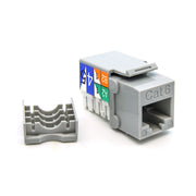 Cat.6 RJ45 110 Type Keystone Jack Gray