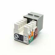 Cat.6 RJ45 110 Type Keystone Jack Gray