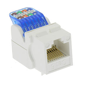 Cat.6 Tool Less Keystone Jack White