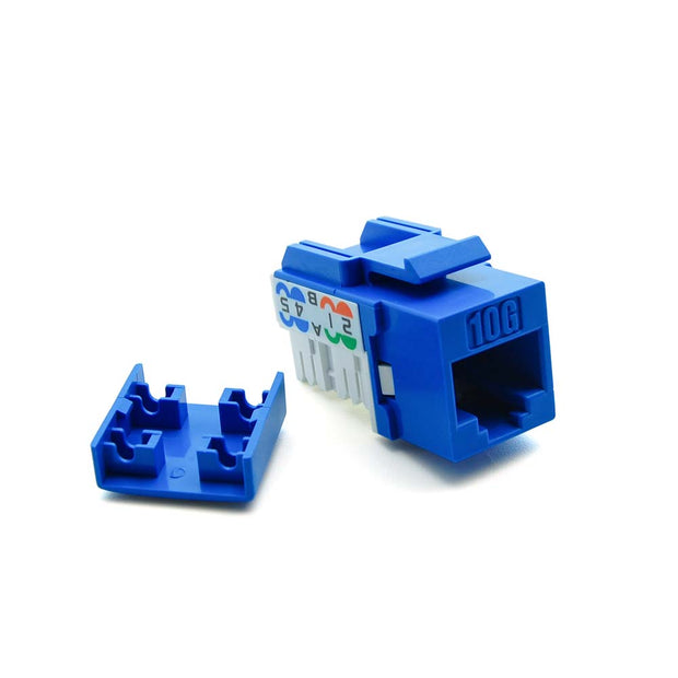 Cat.6A Keystone Jack Blue