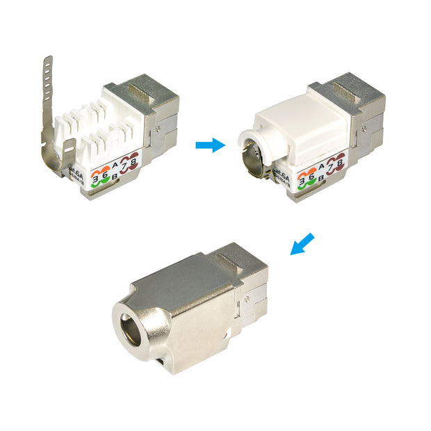 Cat.6A Shielded Keystone Jack