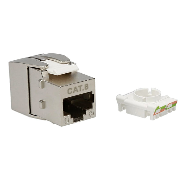 Cat.8 RJ45 Tool Less Shielded Keystone Jack