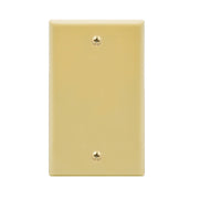 Blank Wall Plate Ivory Smooth Face