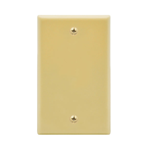 Blank Wall Plate Ivory Smooth Face