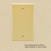 Blank Wall Plate Ivory Smooth Face