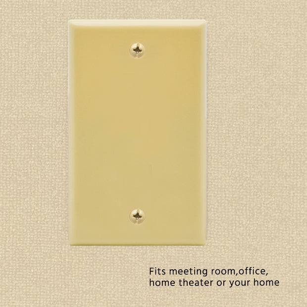 Blank Wall Plate Ivory Smooth Face