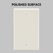 Blank Wall Plate White Smooth Face