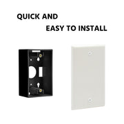 Blank Wall Plate White Smooth Face
