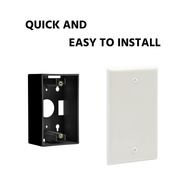 Blank Wall Plate White Smooth Face