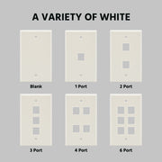 Blank Wall Plate White Smooth Face