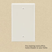 Blank Wall Plate White Smooth Face