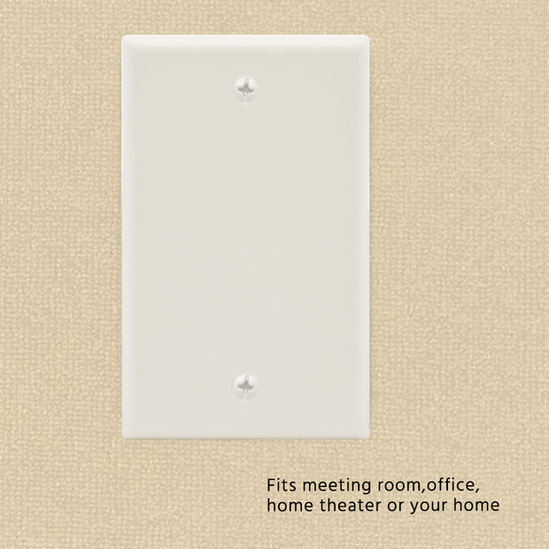 Blank Wall Plate White Smooth Face