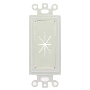 Decor Insert with Flexible Opening White