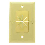 Split Plate w/Flexible Opening Ivory