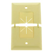 Split Plate w/Flexible Opening Ivory