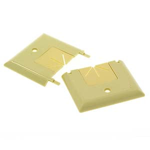Split Plate w/Flexible Opening Ivory