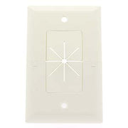 Split Plate w/Flexible Opening White