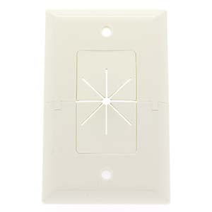 Split Plate w/Flexible Opening White