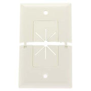 Split Plate w/Flexible Opening White