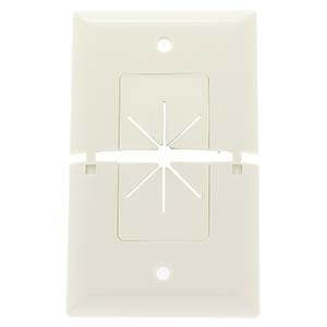 Split Plate w/Flexible Opening White
