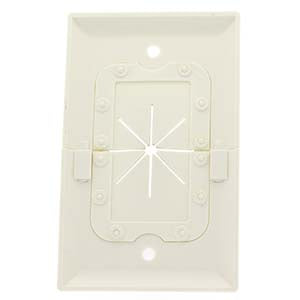 Split Plate w/Flexible Opening White