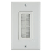 1-Gang Brush Wall Plate White