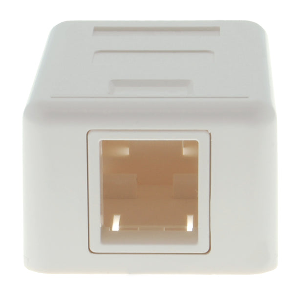 1 Port RJ45 Surface Mount Box White (Box only)