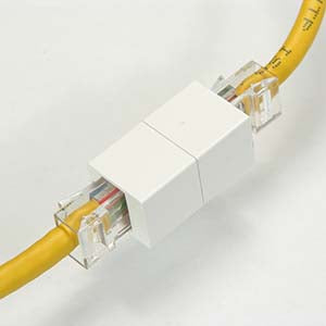 Cat.5E RJ45 Inline Coupler White