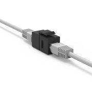 Cat.6 Inline Coupler w/Keystone Latch Black